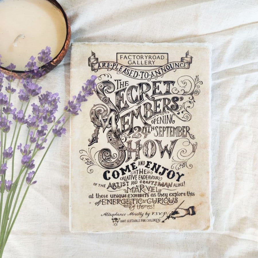 Product: Vintage Journal – Recycled Paper Secret Member’s Show