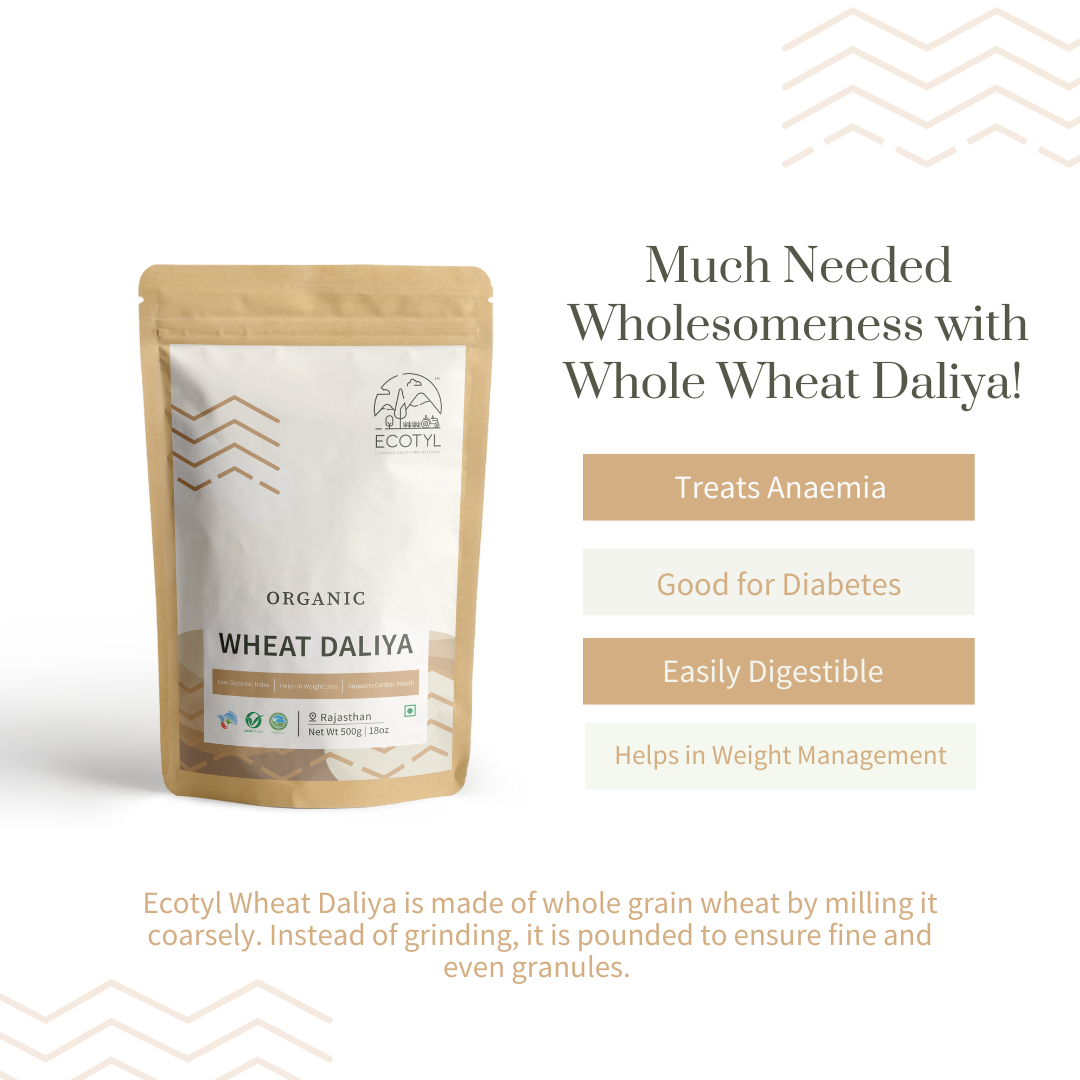 Product: Ecotyl Organic Wheat Daliya – 500 g