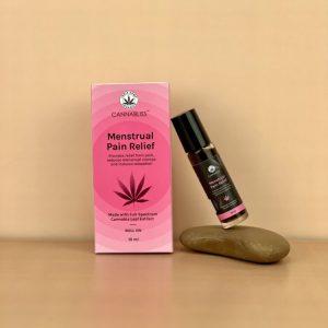 Product: Indian hemp Organics Cannabliss Menstrul Pain Relief