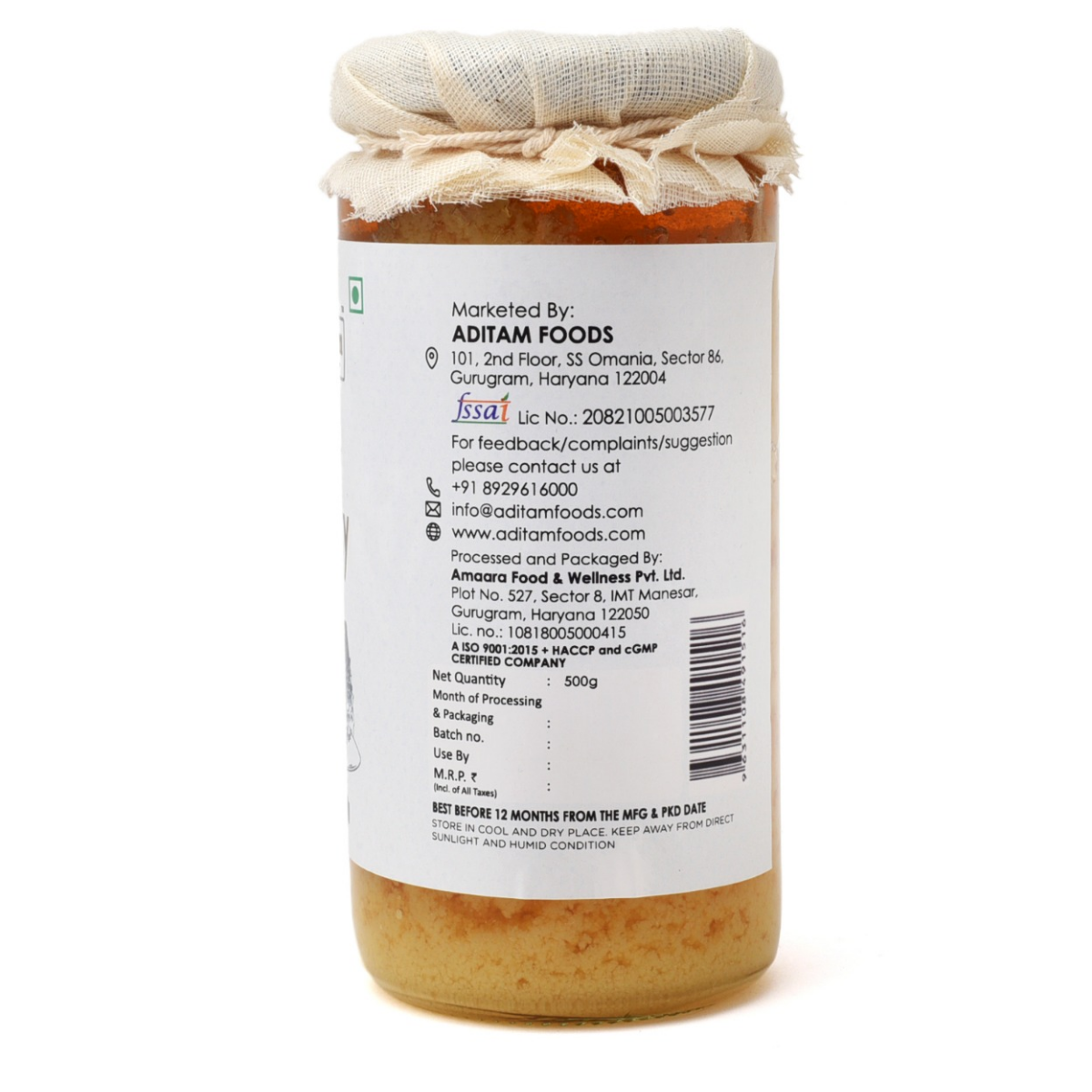 Product: Aditam Natural Wild Honey