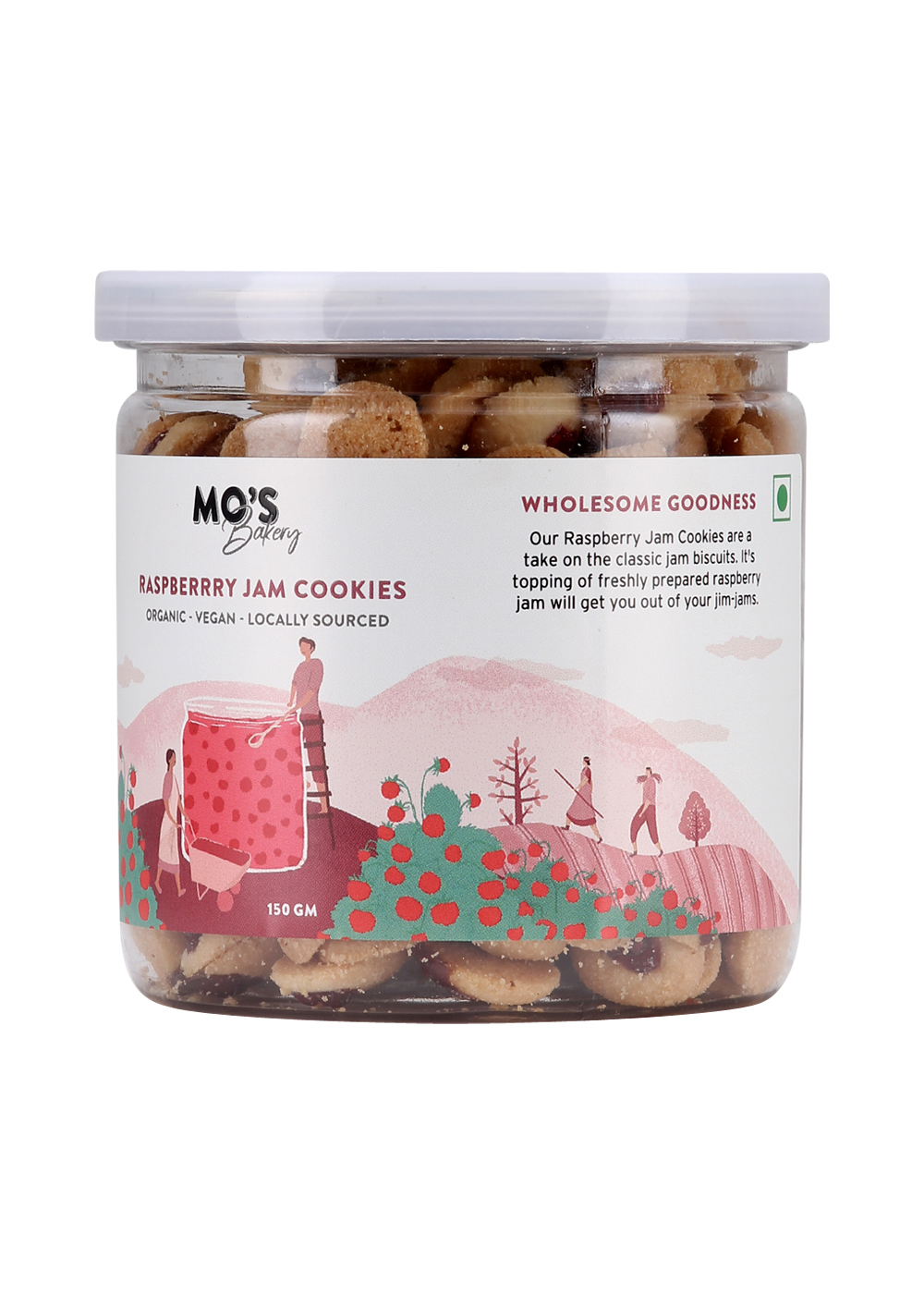 Product: Mo’s Bakery Raspberry Jam Cookies