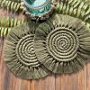 Product: Handcrafted Coaster green spiral