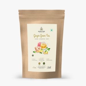 Product: Natures Park Ginger Green Tea, Dried Ginger Flakes blended with Premium Quality Green Tea Leaves, No Preservatives or Artificial Flavour Ginger Green Tea Box Pyramid Tea Bags (20 Pcs)