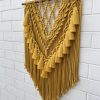 Product: Handcrafted WALL ART-HONEY COMB YELLOW WITH TASSLES