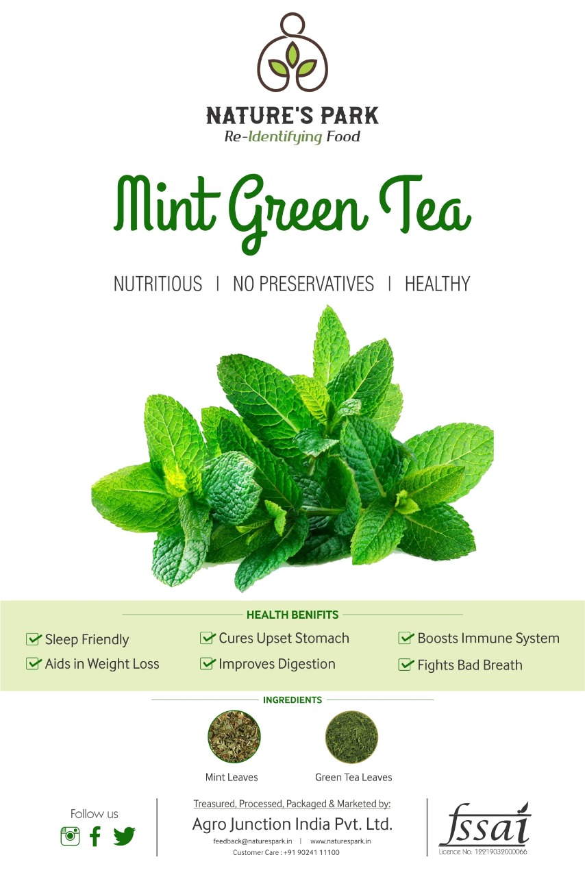 Product: Natures Park Mint Green Tea – Ever Refreshing Blend of Loose Green Tea Leaves and Sun Dried Mint Leaves – Immunity Booster and Rejuvenate Mint Green Tea Can (100 g)