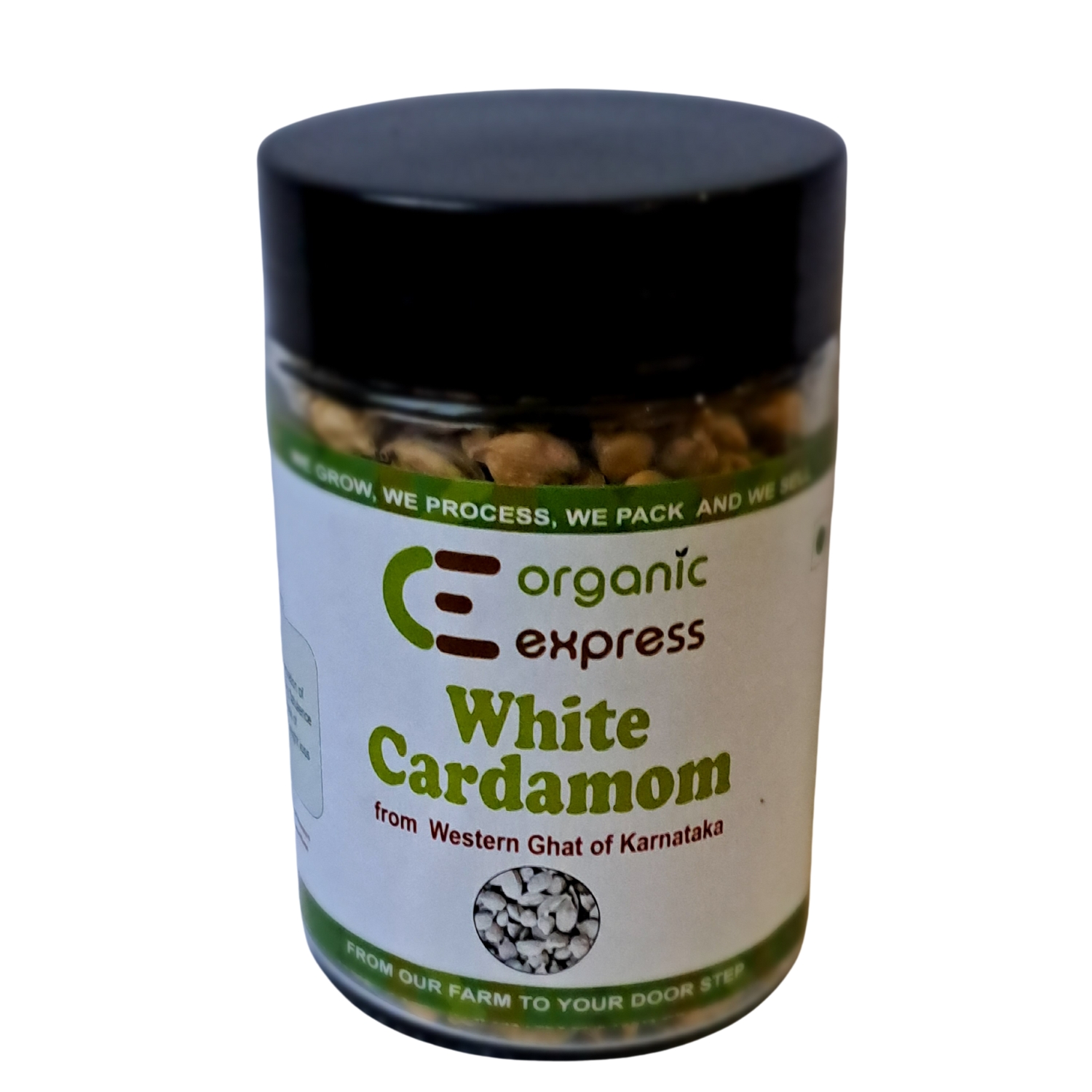 Product: Organic Express white Cardamom