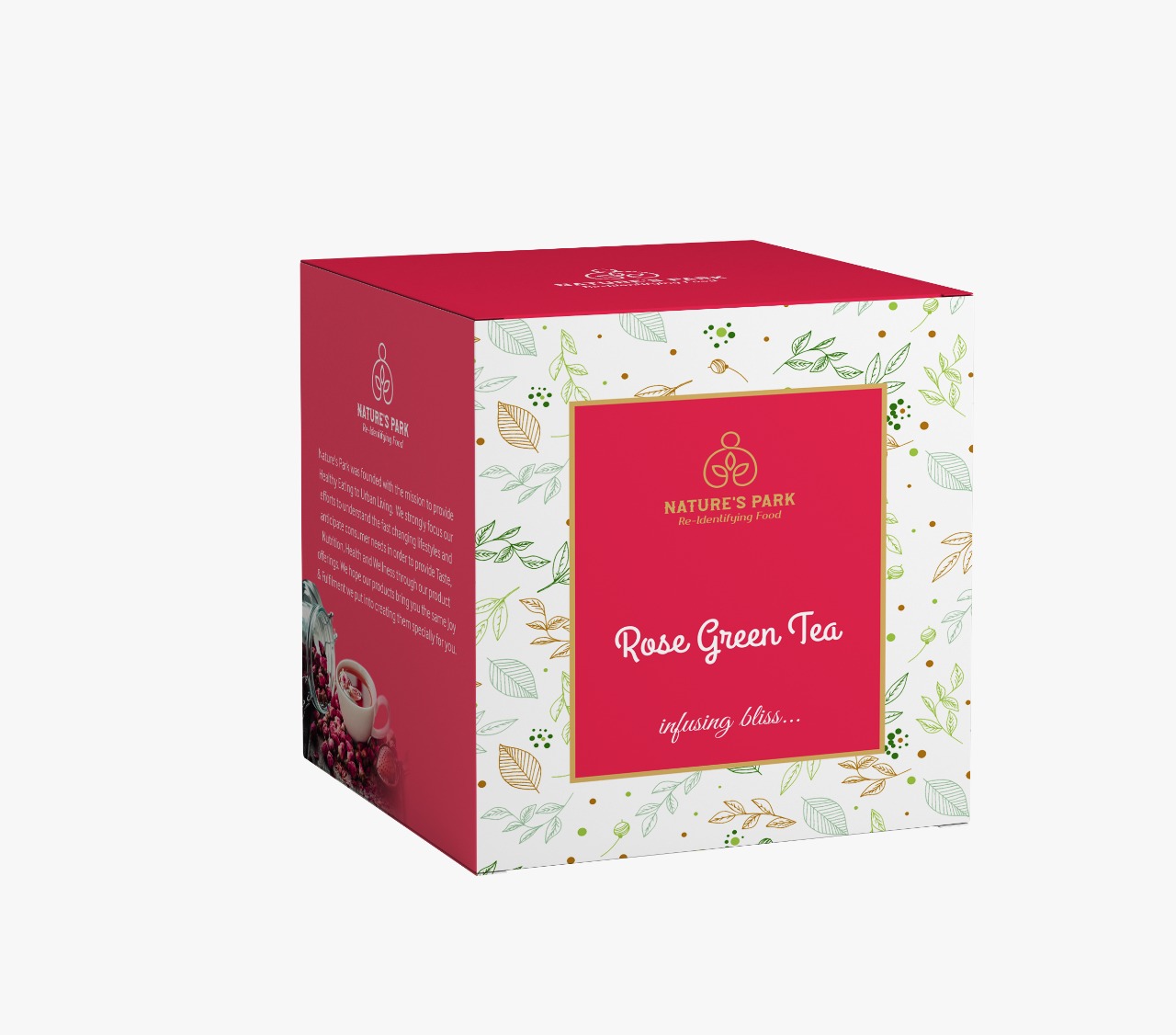 Product: Natures Park Rose Green Tea Pyramid Tea Bags (20 Pcs)