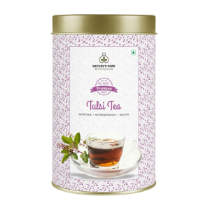 Product: Natures Park Black Tea – Tulsi Tea Loose Leaf Tea – Detox Tea – Immunity Enhancer, Can (100 g)