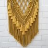 Product: Handcrafted WALL ART-HONEY COMB YELLOW WITH TASSLES
