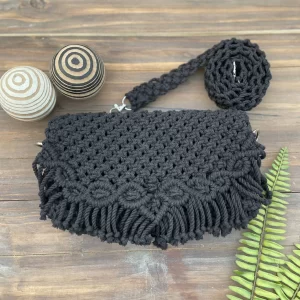 Product: Handcrafted Cotton Bag-Black