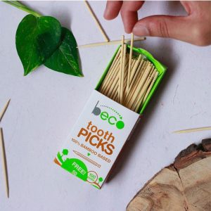 Product: Ecosattva-Beco Eco-friendly Bamboo Toothpicks-Pack of 10