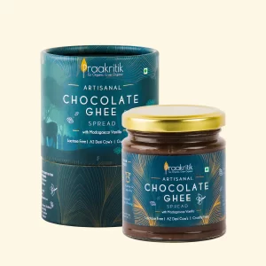 Product: Praakritik Artisanal Chocolate Ghee Spread With Madagascar Vanilla – 200 g