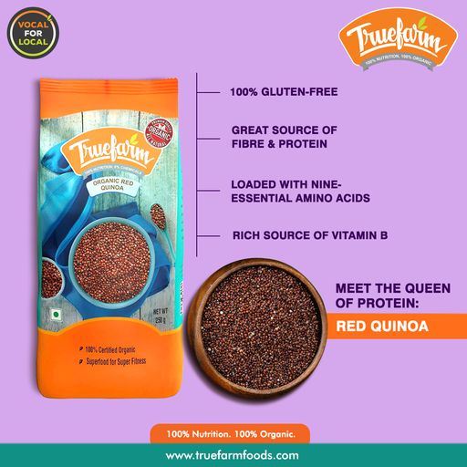 Product: Truefarm Organic Red Quinoa