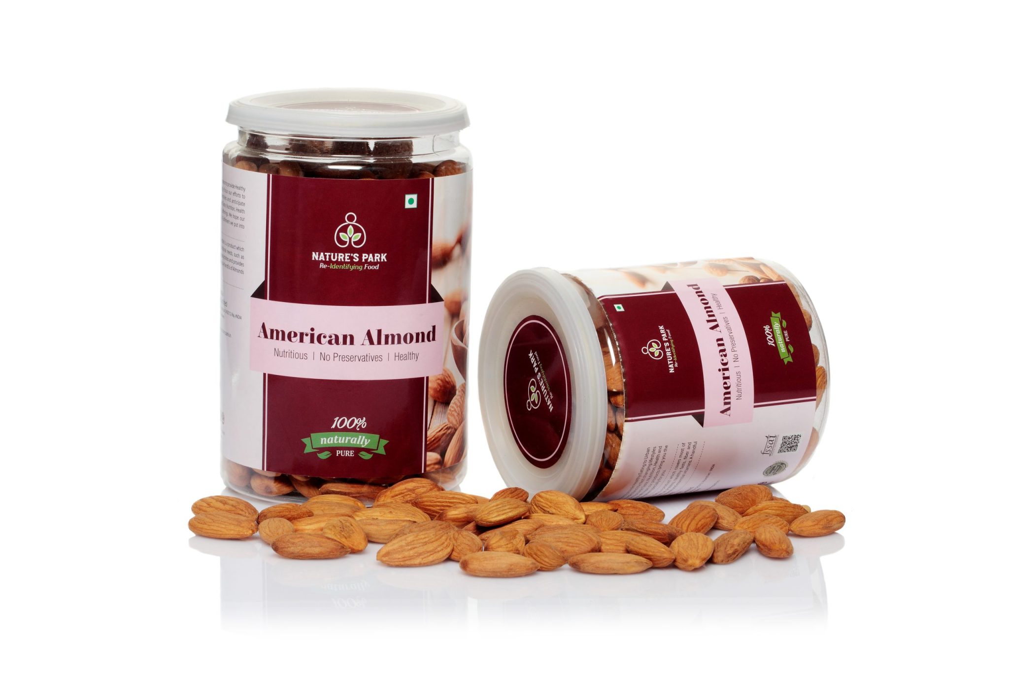 Product: Natures Park Dry Fruit American Almonds – Healthy and  Tasty – Natural and  Fresh Superfood Badam Nuts- Rich in Protein, Fibre and  Minerals