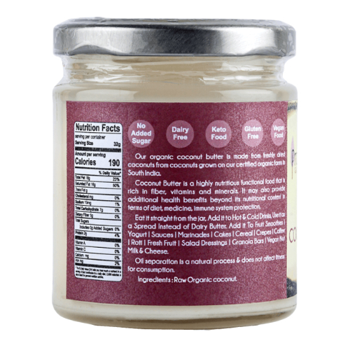Product: Praakritik Organic Coconut Butter – 200 g