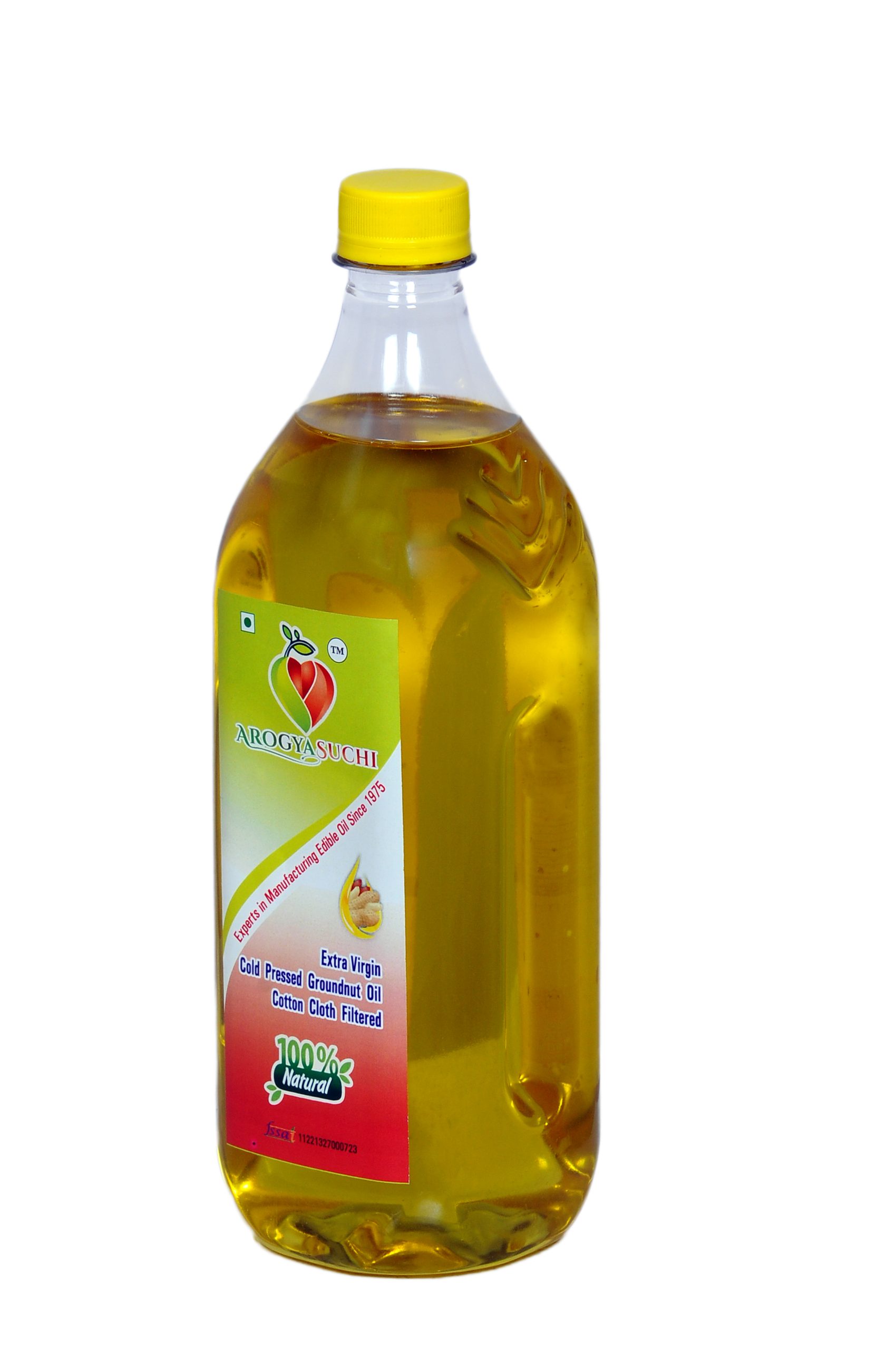 Product: Arogyasuchi Extra Virgin Cold Pressed Groundnut Oil