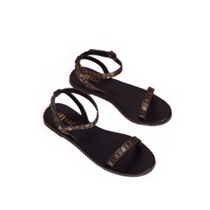 Product: Paaduks Heti Black Sandals For Women