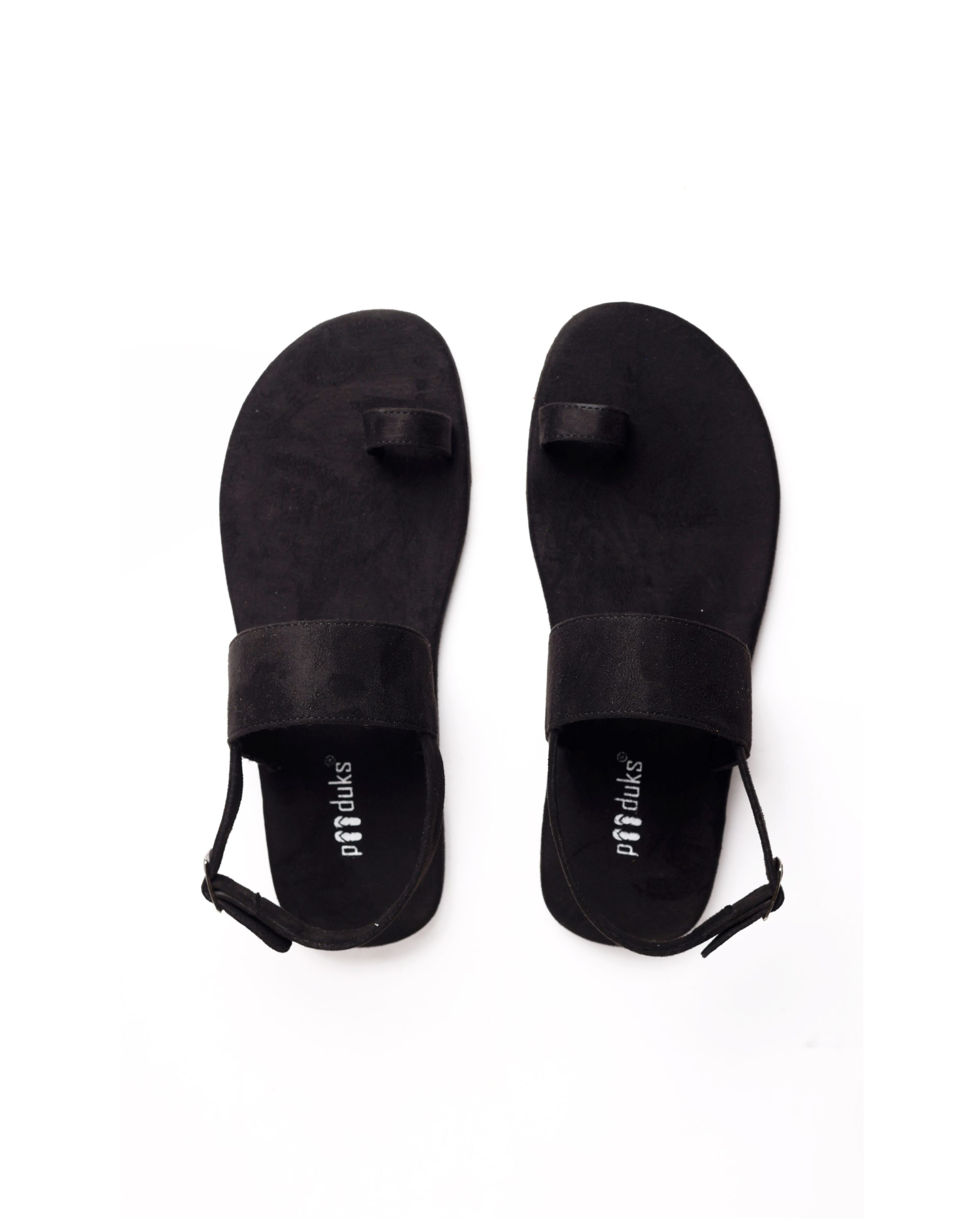 Product: Paaduks Zoo Black Flat Sandals For Men