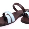 Product: Paaduks Solid Dark Brown SUO One Toe Flats For Women
