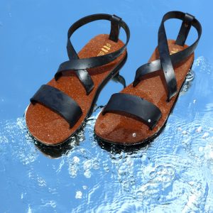 Product: Paaduks Solid Black Sulu Sandals For Women