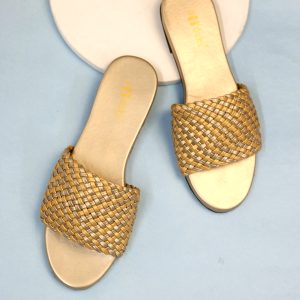 Product: Paaduks Women Dua – Gold Flats