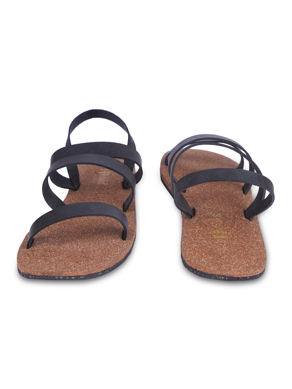 Product: Paaduks Solid Black Roob Sandals For Women