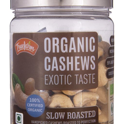 Product: Truefarm Organic Roasted Cashews – 250 g