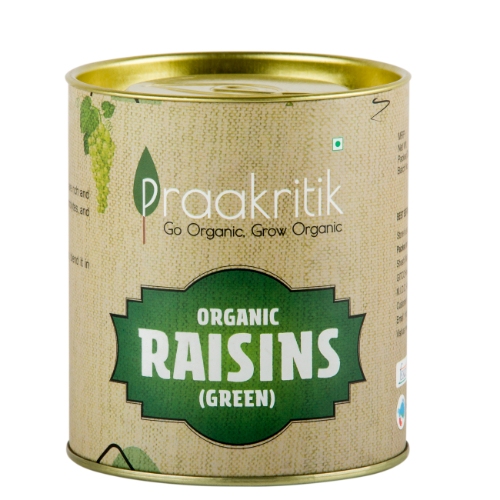 Product: Praakritik Organic Green Raisins – 200 g