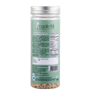 Product: Praakritik Organic Raw Sunflower Seeds – 150 g