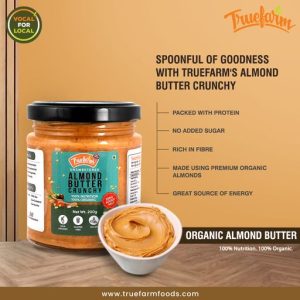 Product: Truefarm Organic Almond Butter – Crunchy