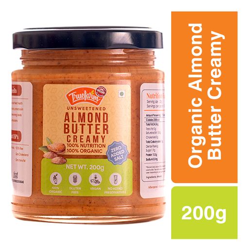 Product: Truefarm Organic Almond Butter – Creamy
