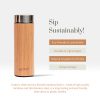 Product: Ecotyl Bamboo Stainless Steel Insulated flask – 450 ml