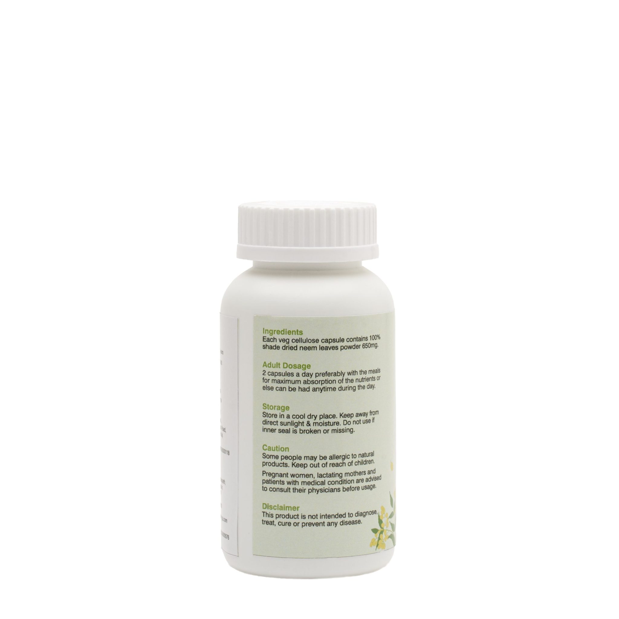 Product: Daivik Moringa Neem Veg Capsules | 100% Natural | Detox, Skin Care, Anti Inflammatory | 100 Caps Each
