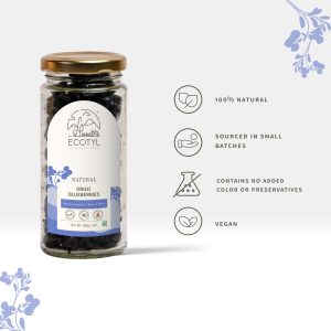 Product: Ecotyl Natural Dried Blueberries – 150g