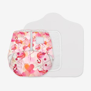 Product: Snugkins -Newborn Bliss – Reusable, Waterproof & Washable Organic Cloth Diapers (Classy Kiss)