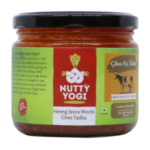 Product: Nutty Yogi Heeng Jeera Mirchi Ghee Tadka – 250 g