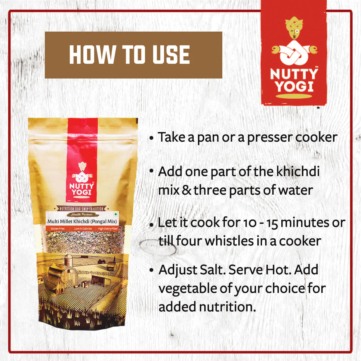 Product: Nutty Yogi Multi Millet Khichdi / Pongal Mix