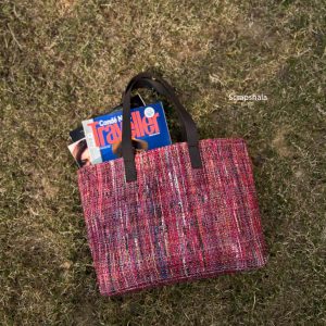 Product: Scrapshala Charcha Handloom Tote Bag | Upcycled paper textile