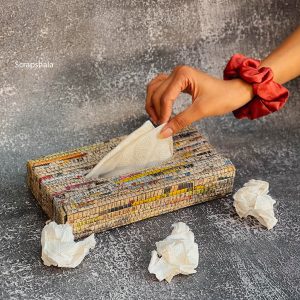 Product: Scrapshala Charcha Table Placement set of 4 | Reversible | Upcycled | Handloom textile