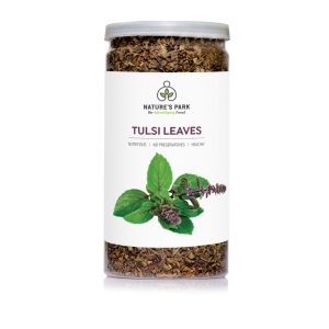 Product: Natures Park Tulsi Leaves Pure and  Dry Holy Basil Herbs – Ayurvedic (Pet Jar)