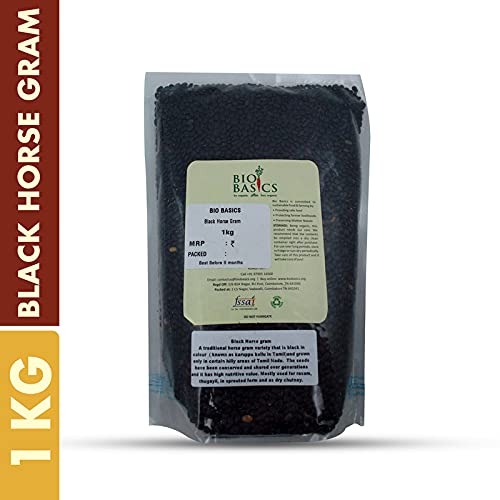 Product: Bio Basics Black Horse Gram, 1 kg | Ethically sourced by Bio Basics