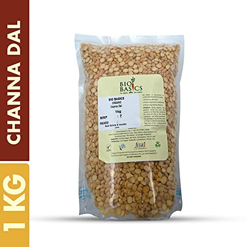 Product: Biobasics Organic Channa Dal, 1 kg | Ethically sourced by Bio Basics