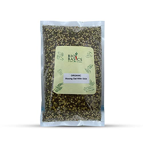 Product: Biobasics Organic Moong Dal (with Skin), 1 kg | Ethically sourced by Bio Basics