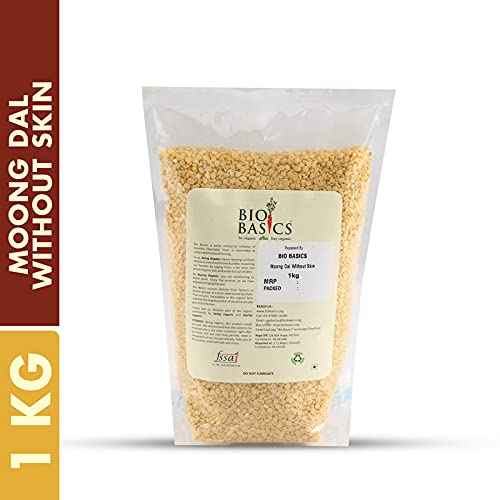 Product: Biobasics Moong Dal (Without Skin), 1 kg | Ethically sourced by Bio Basics