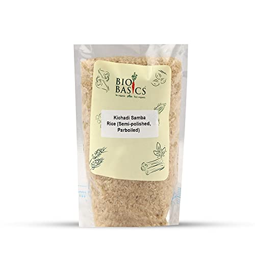 Product: Biobasics Kichadi Samba Rice, 1kg | Semi-Polished, parboiled