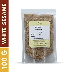 Product: Biobasics Organic White Sesame Seeds, 100g | Natural & Ethically sourced by Bio Basics