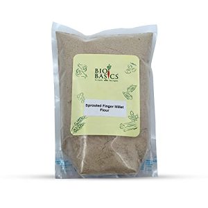 Product: Biobasics Sprouted Finger Millet Flour, 1 kg | Natural & Ethically sourced by Bio Basics
