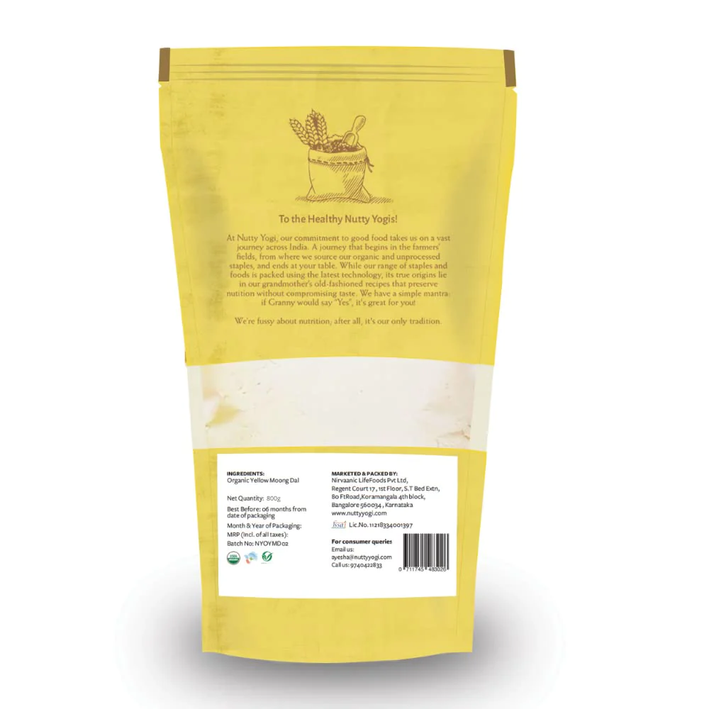 Product: Nutty Yogi Yellow Moong Daal Flour 400 g
