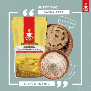 Product: Nutty Yogi Pearl Millet Flour/ Bajra Atta (500 g)