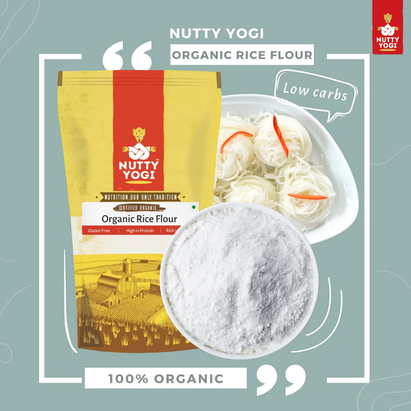 Product: Nutty Yogi Rice Flour (500 g)